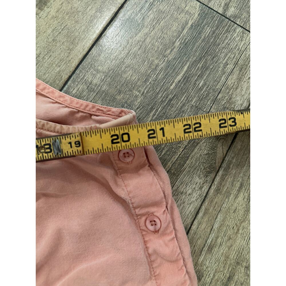 Anthropologie Cloth & Stone Tank Top Size Large Pink Scoop Sleeveless Side Snap - Picture 8 of 10